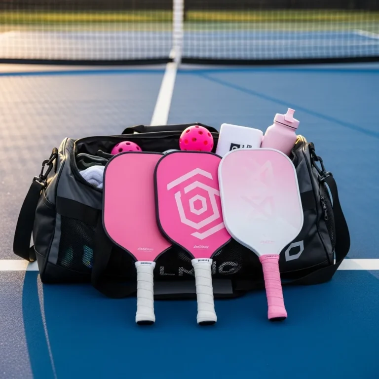 pink pickleball paddle