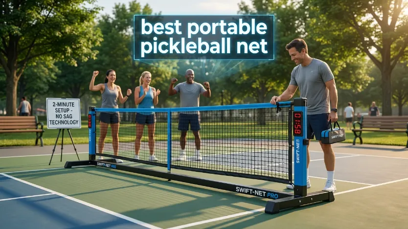 Tired of saggy nets? Discover the best portable pickleball net for 2026. We test for tension, wind stability, and setup speed. Play like a pro anywhere!