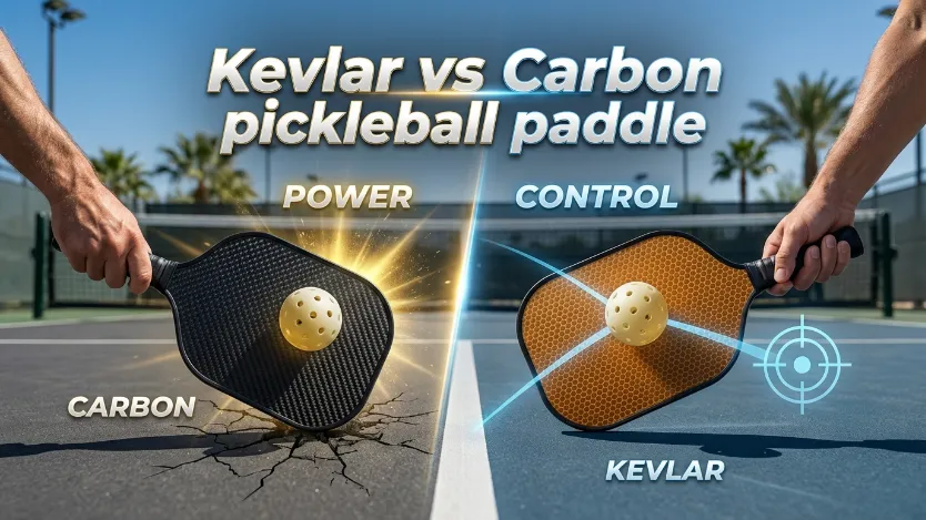 Stop guessing your gear! We analyze the Kevlar vs Carbon pickleball paddle performance gap to help you dominate the kitchen line with elite precision.