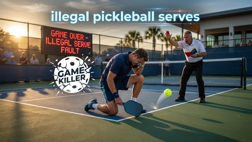 Is your serve legal or a fault? Discover the hidden rules of illegal pickleball serves and how to master the 2025 updates for more power.