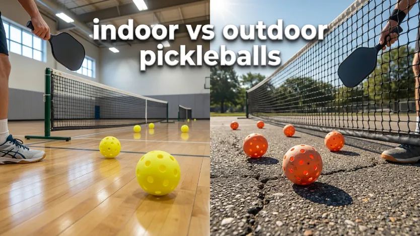 Tired of skidding balls? Master the physics of indoor vs outdoor pickleballs to dominate every court surface in the US. Read our expert guide!