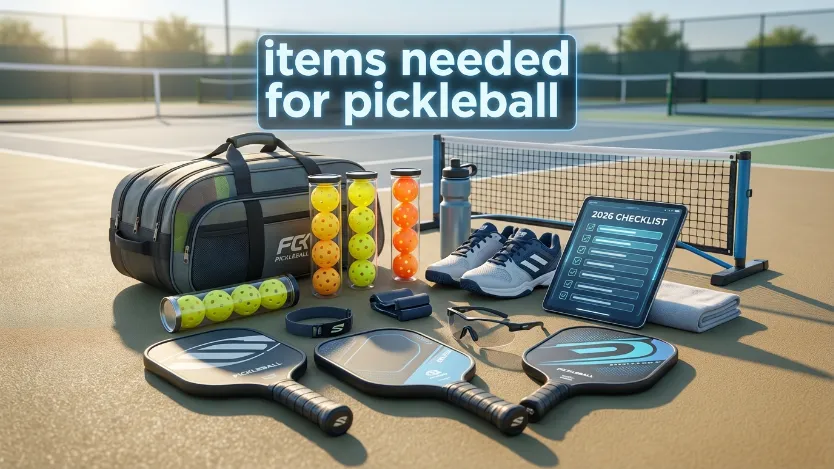 Get the ultimate 2026 checklist of items needed for pickleball. Master pro secrets on spin decay and core crushing that big brands won't tell you!