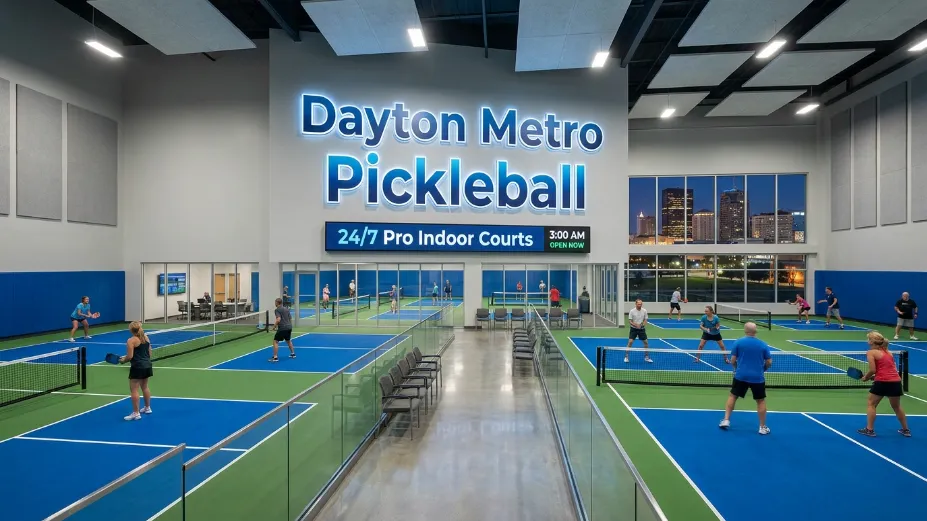 Discover Dayton Metro Pickleball: 24/7 indoor access, padded courts, and AI video recording. Elevate your Miami Valley game year-round. Join today!