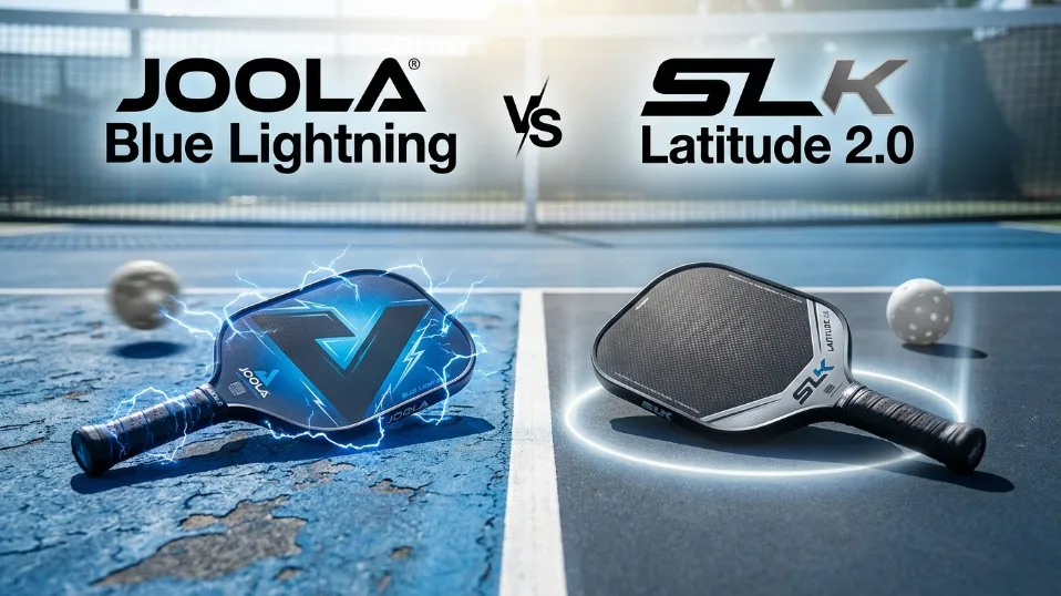 JOOLA Blue Lightning vs SLK Latitude 2.0: Which paddle wins for beginners? Discover the truth about power, control, and grit longevity in our 2026 guide.