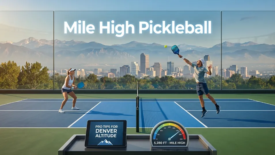 Playing mile high pickleball? Discover why the ball flies faster at 5,000 feet and how to adjust your paddle for the ultimate Colorado advantage.