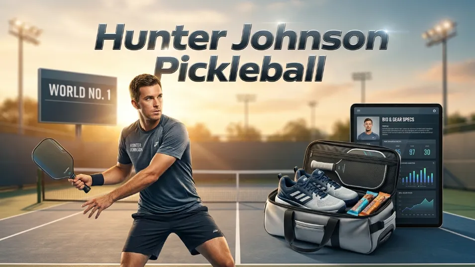Is Hunter Johnson pickleball’s new king? Discover his "Hand Cannon" paddle specs, elite singles strategy, and the truth about his soaring 2026 net worth.