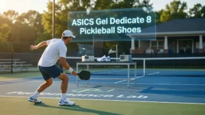 Before you buy: asics gel dedicate 8 pickleball shoes fail fast outdoors. Lab data, sizing traps & head-to-head vs Adidas & Skechers inside.