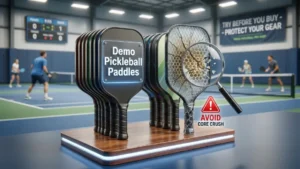 Don't waste $300 on the wrong gear. Learn how to test demo pickleball paddles on-court and check our updated 2026 store policy comparison guide!