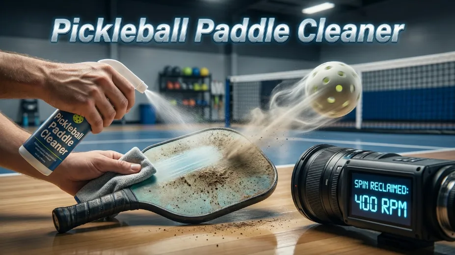 Lost your spin? Discover how a pickleball paddle cleaner instantly removes melted plastic residue to restore raw carbon fiber grit for tournament-level control.