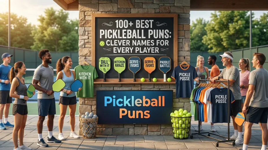 Don’t be in a pickle! Discover the ultimate list of pickleball puns, from clever dinks to cheeky team names. Perfect for U.S. leagues and backyard courts.