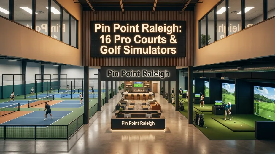 Discover Pin Point Raleigh: 16 CushionX courts, Trackman golf, and a full bar. NC’s largest indoor sports hub south of downtown. Book your court now!