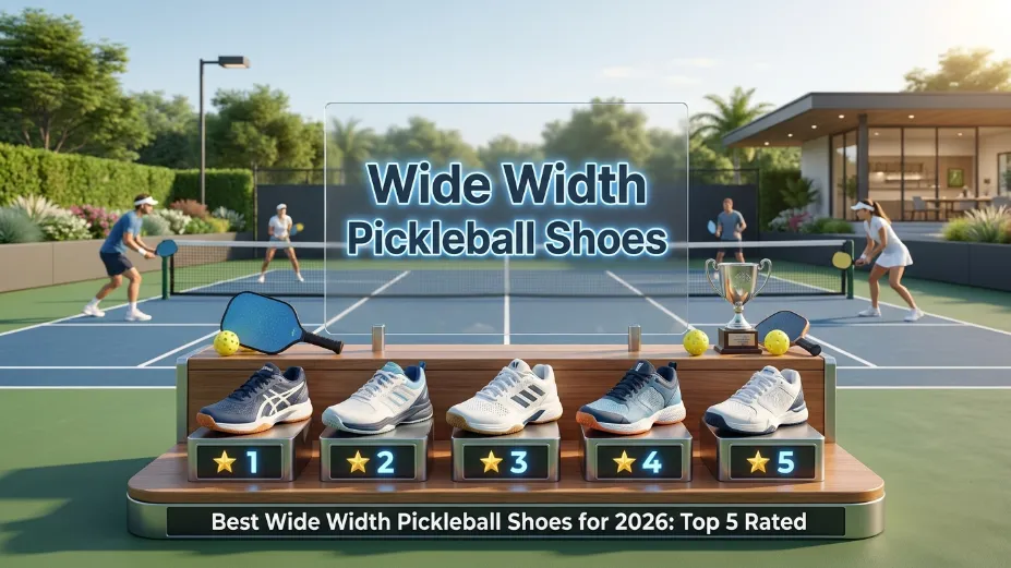 Stop the squeeze! Discover the best wide width pickleball shoes for 2026. We test 2E models, bunion-friendly mesh, and the Wilson sizing mystery.