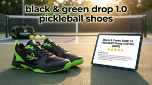 Are black & green drop 1.0 pickleball shoes worth $109? Explore our in-depth review on hardcourt traction, wide sizing options, and overall longevity.