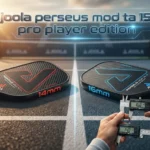Thinking of buying the JOOLA Perseus MOD TA 15 Pro Player Edition pickleball paddle? Read our 14mm vs 16mm breakdown, spin metrics, & refresh program info!