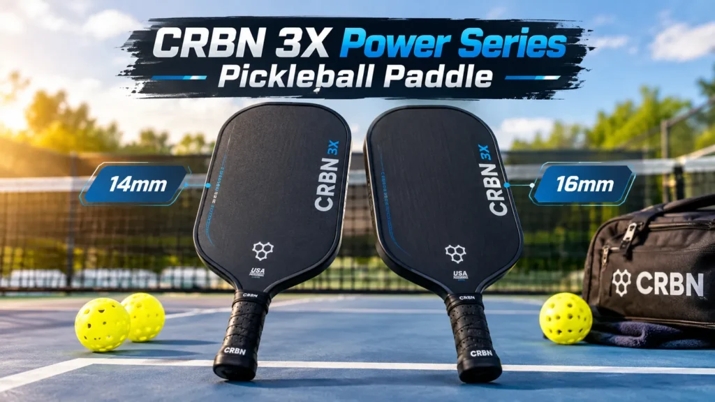 Is the crbn 3x power series pickleball paddle worth it? Compare 14mm vs 16mm core specs, spin, pop, and power tuning setups in our master review!