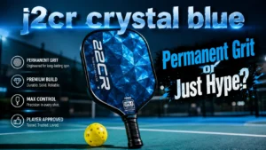 Stop buying raw carbon paddles that wear down! The j2cr crystal blue offers permanent grit & killer net speed. Uncover the real lab test results!